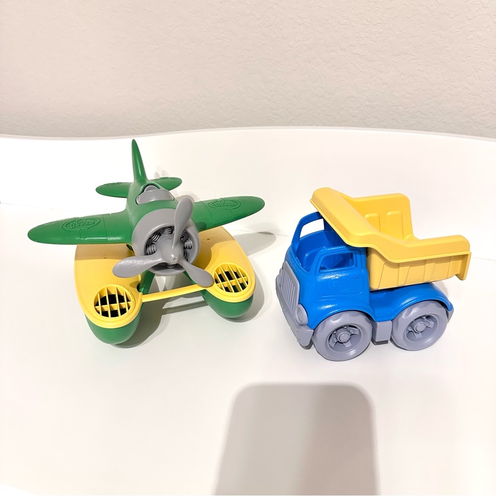 Green Toys Bundle: Seaplane Water Toy and Dump Truck